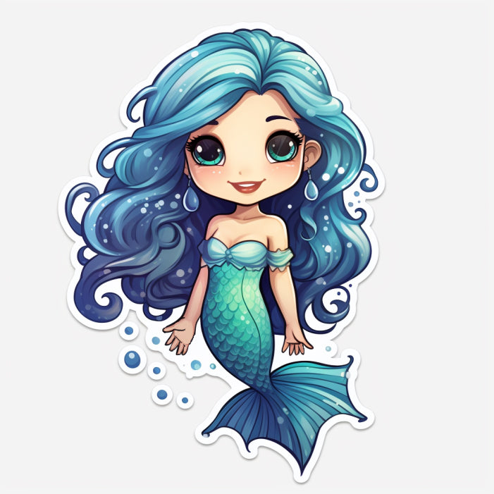 Mermaid Goo Goo Ghosty Resin Minatare