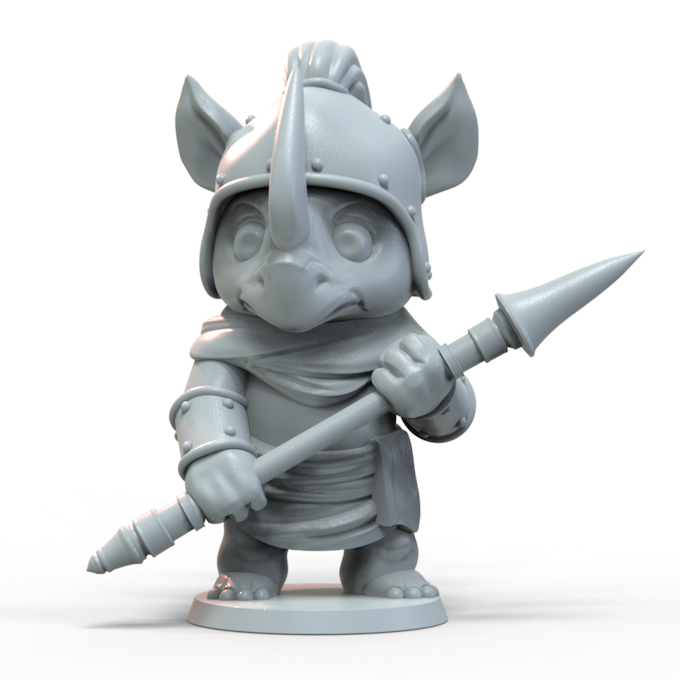 Rhino Fantazoor Chibi Miniature