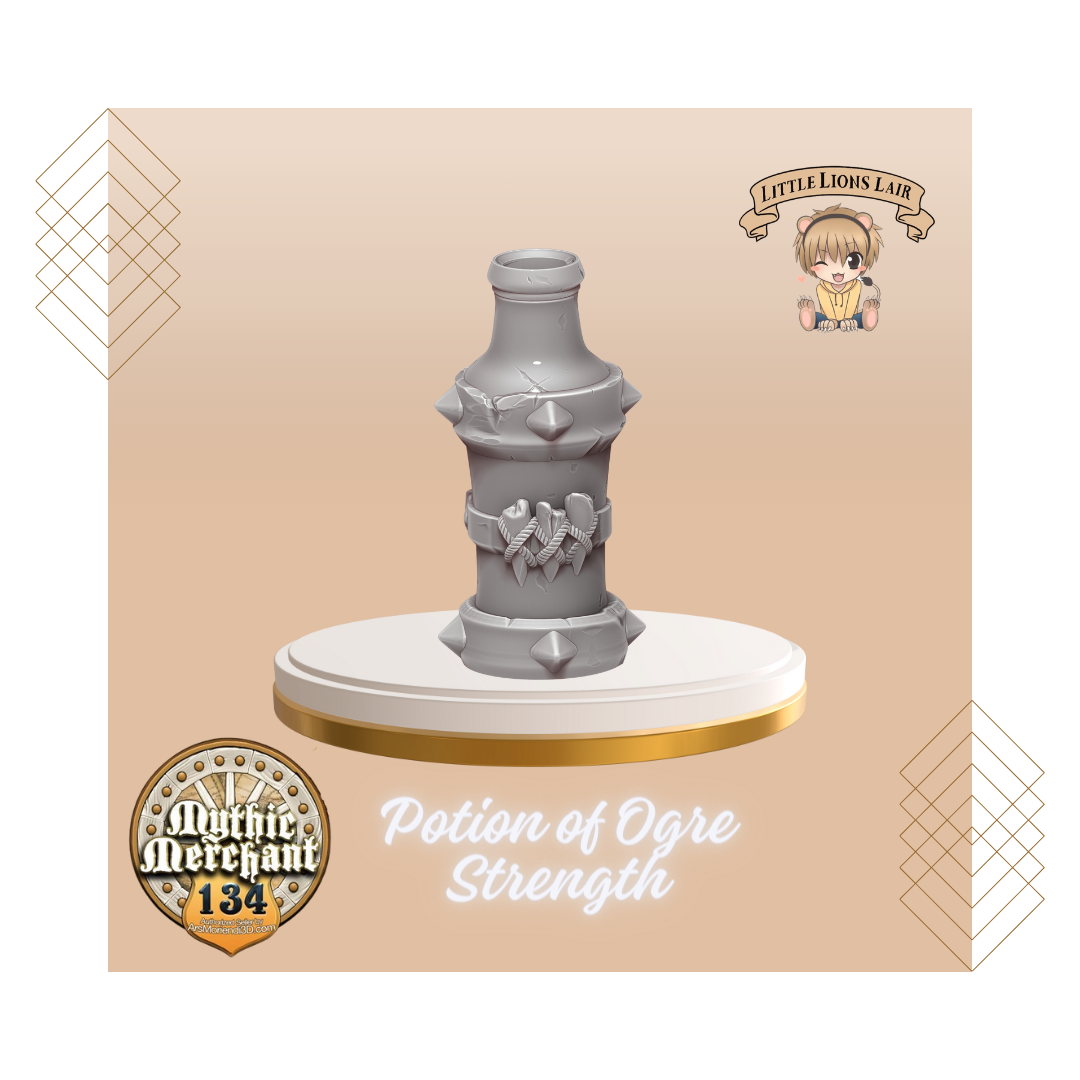 Potion of Ogre Strength Potion Bottle Dice Holder