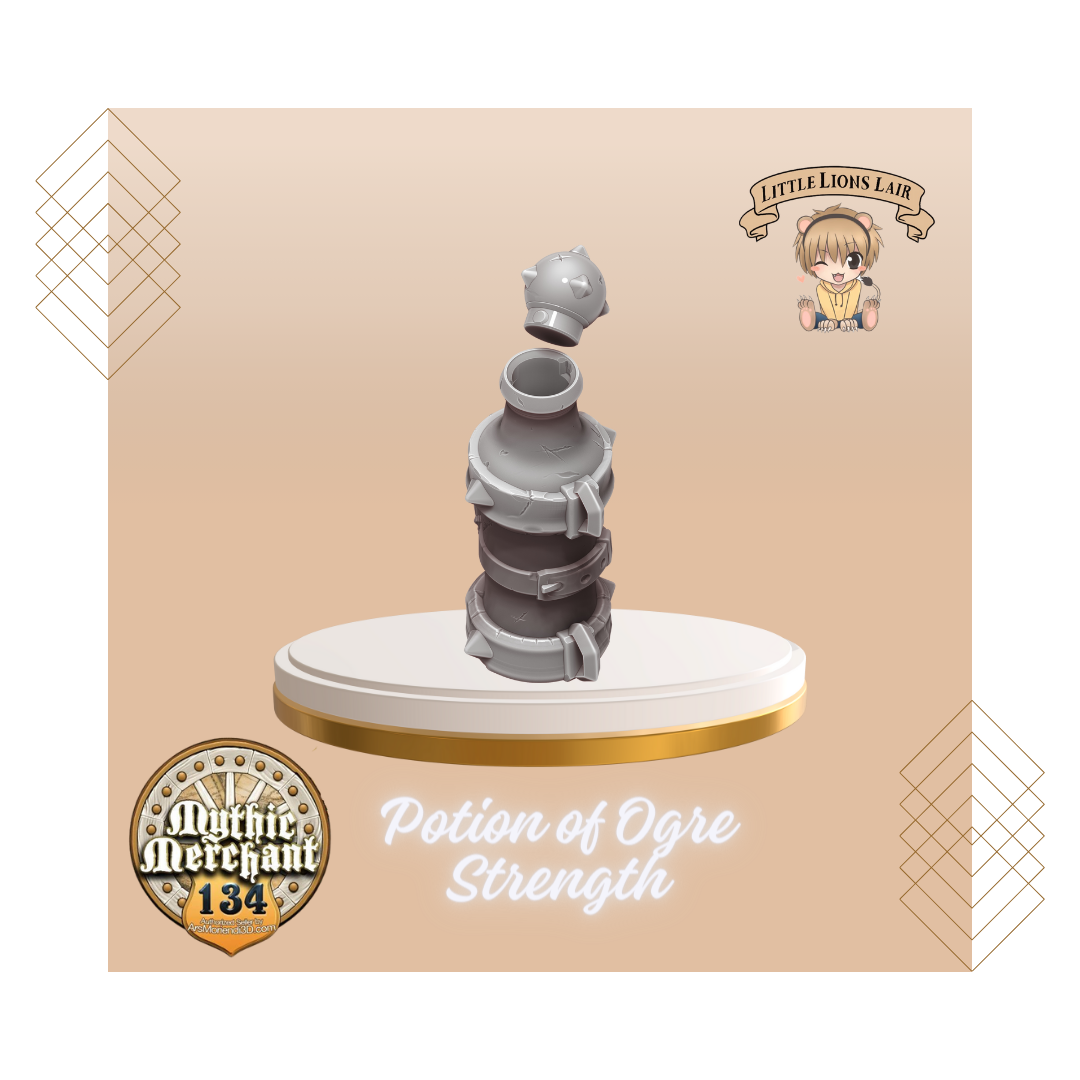 Potion of Ogre Strength Potion Bottle Dice Holder