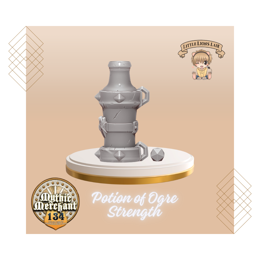 Potion of Ogre Strength Potion Bottle Dice Holder