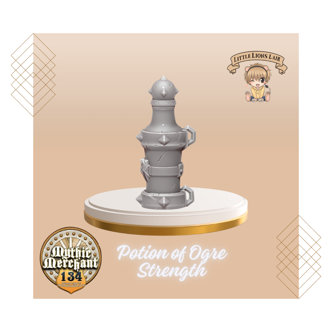 Potion of Ogre Strength Potion Bottle Dice Holder