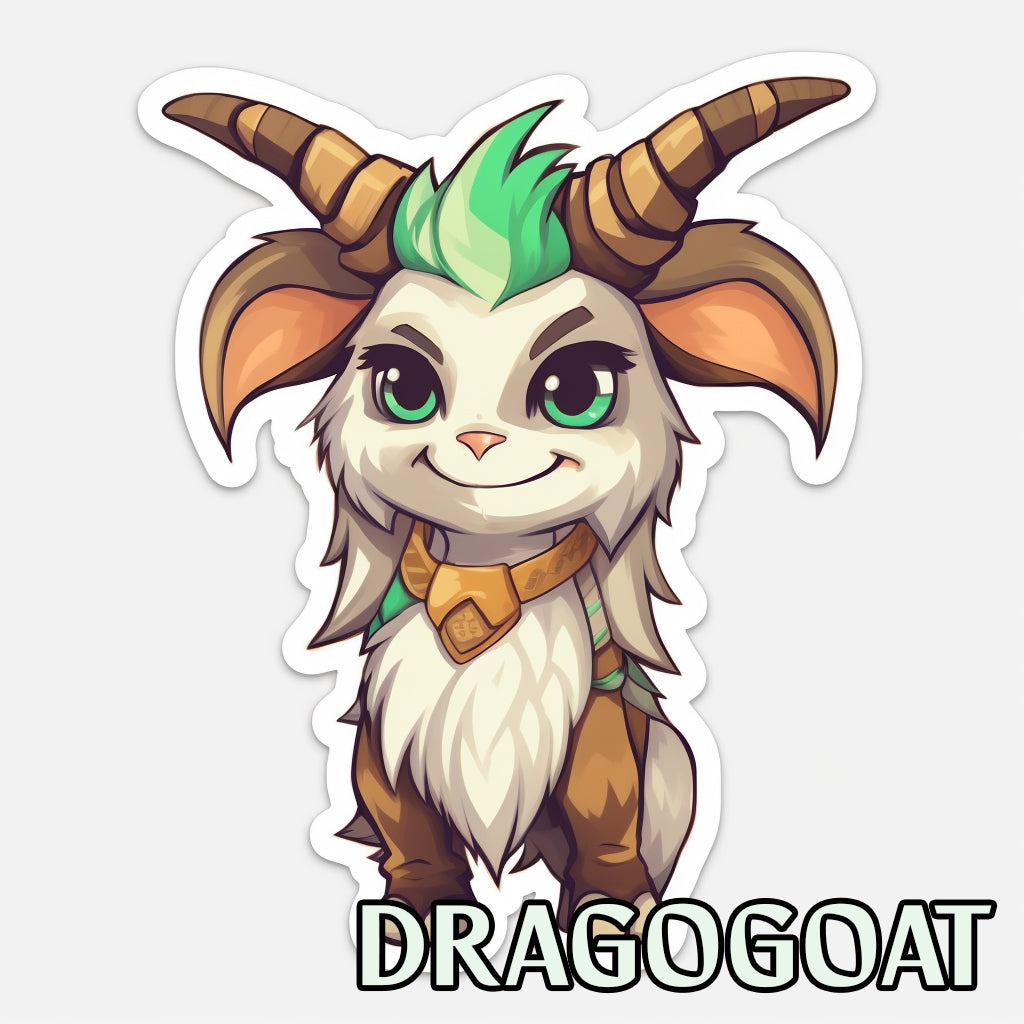 Dragongoat Dragonimals Resin Minatare