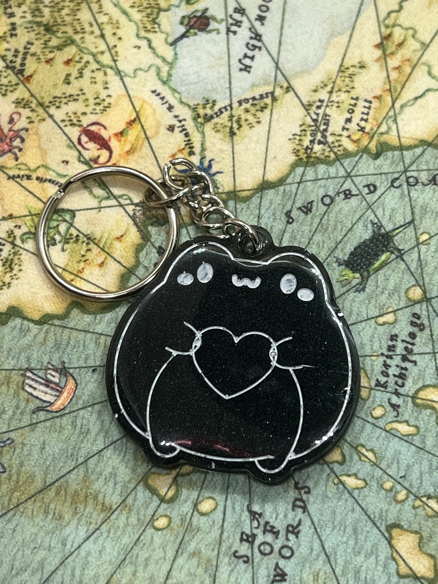 Leap to my heart keychain