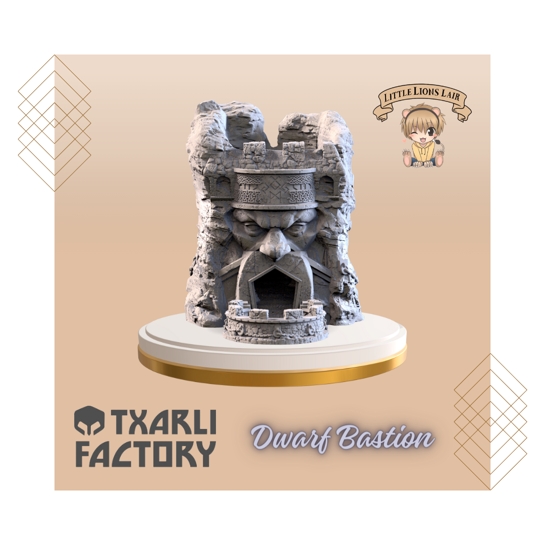 Dwarf Bastion Dice Tower - The Game of Destiny - Txarli Factory