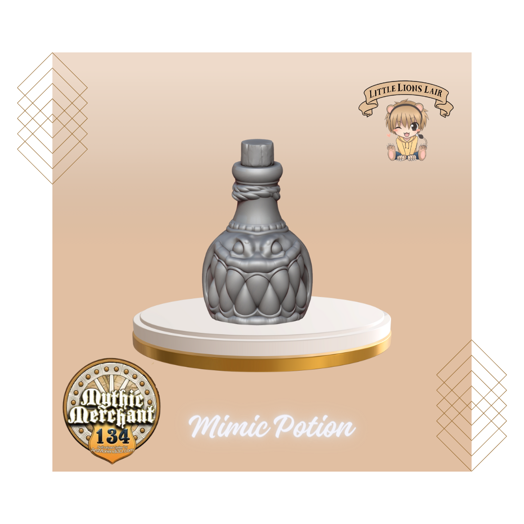 Mimic Potion Bottle Dice Holder