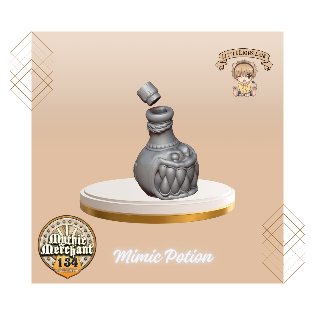 Mimic Potion Bottle Dice Holder