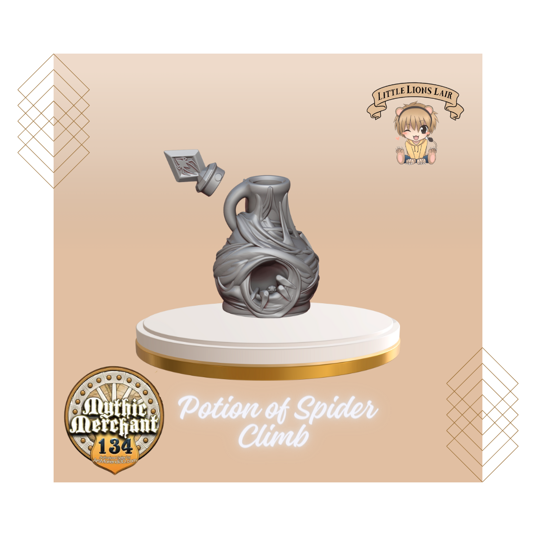 Potion of Spider Climb Potion Bottle Dice Holder