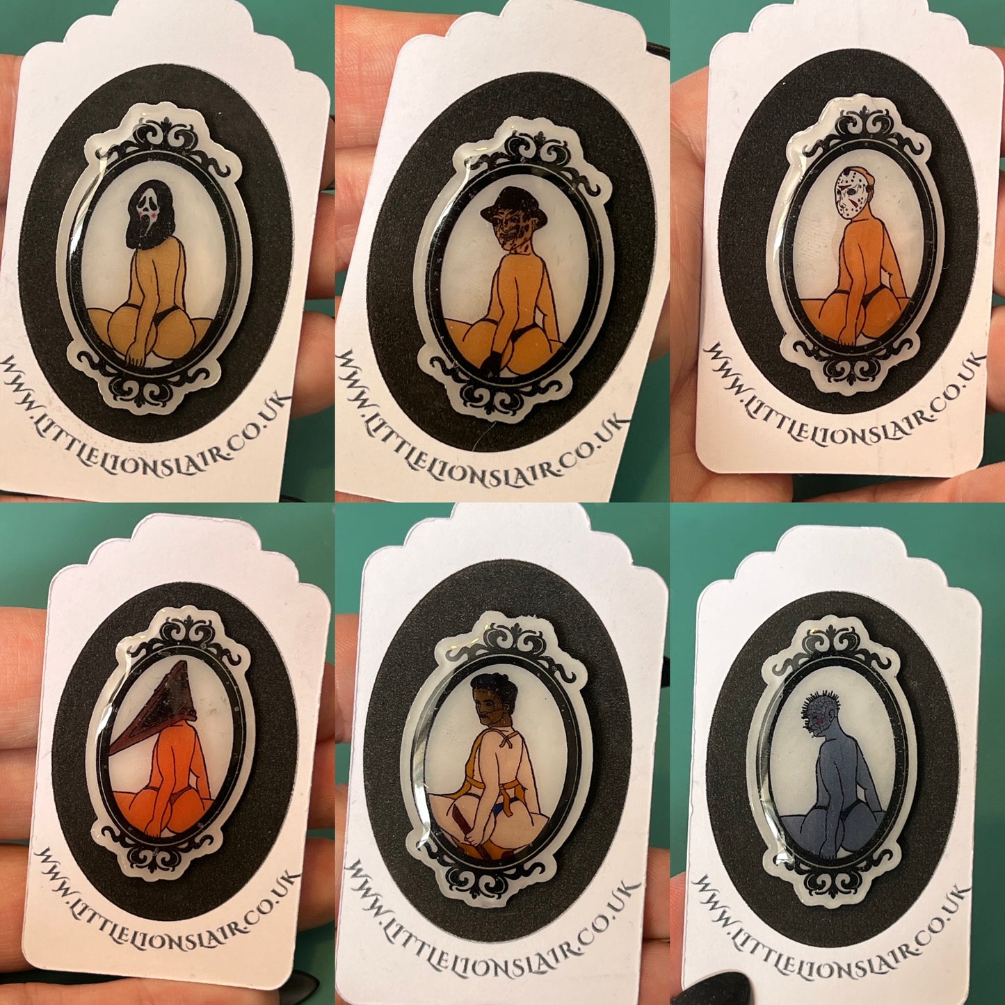 BOOtylicious Pin Badges, Saucy Slayers