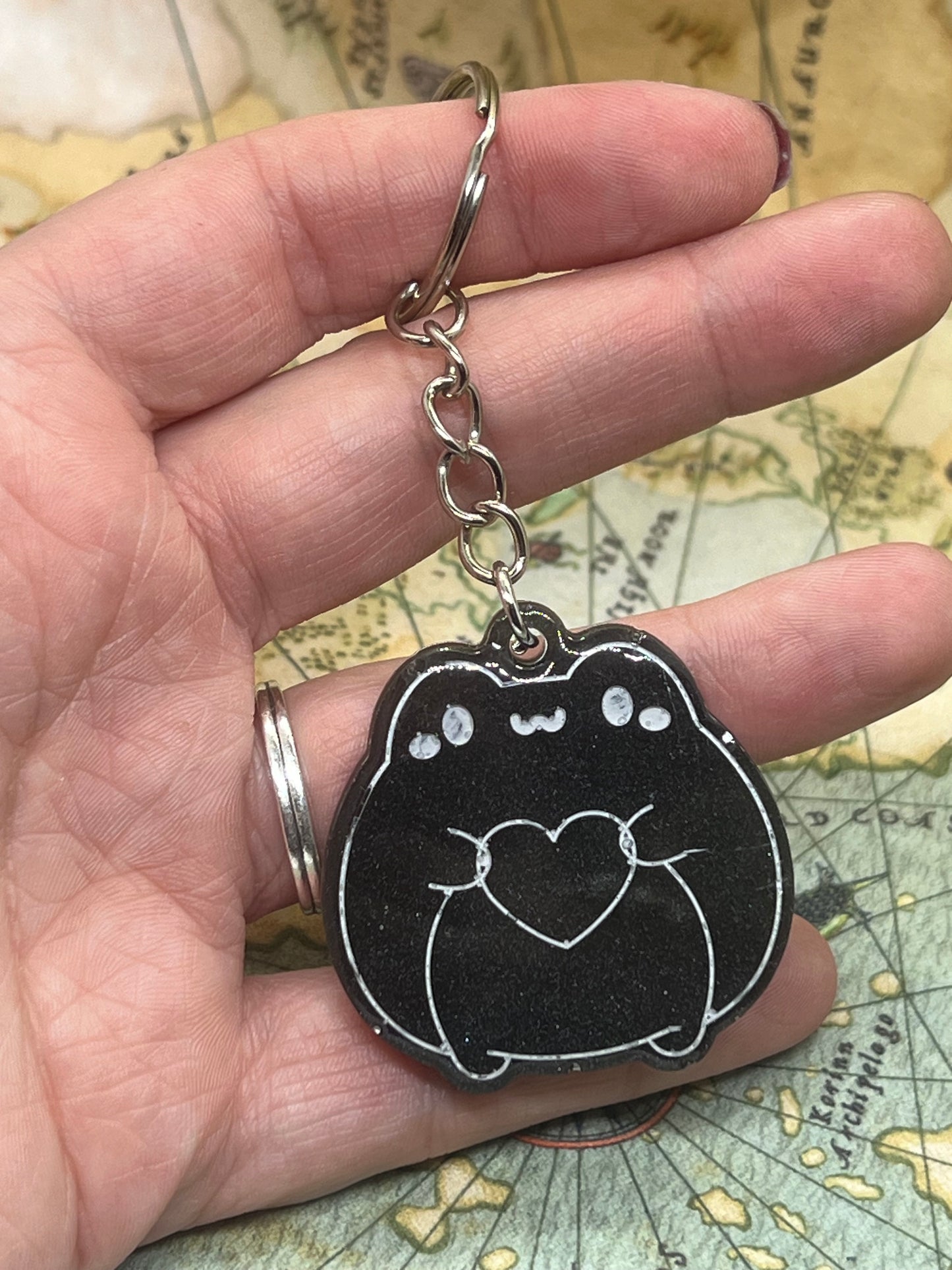 Leap to my heart keychain