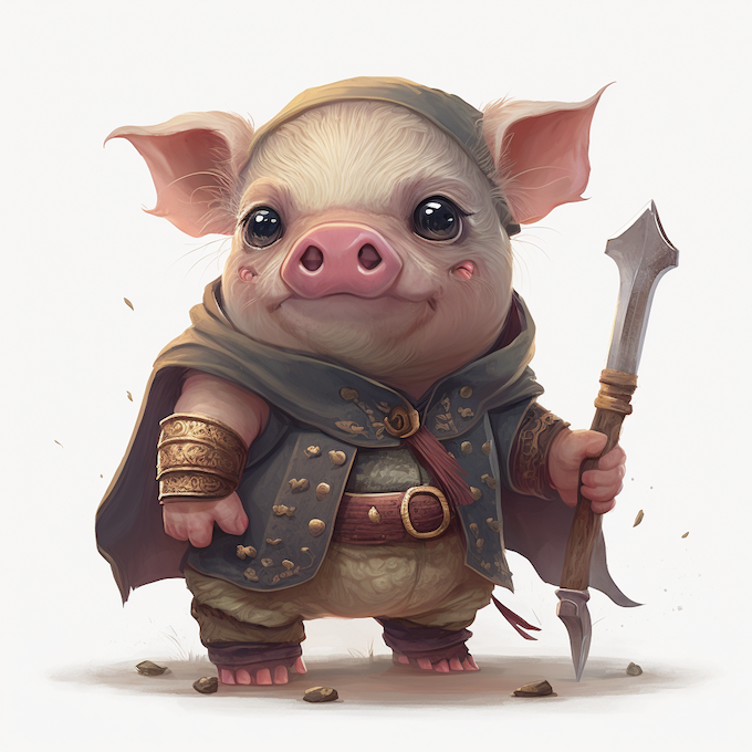 Pig Fantazoor Chibi Miniature
