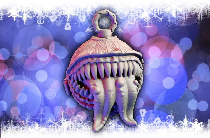 Tongue Bauble Mimic Christmas Decorations