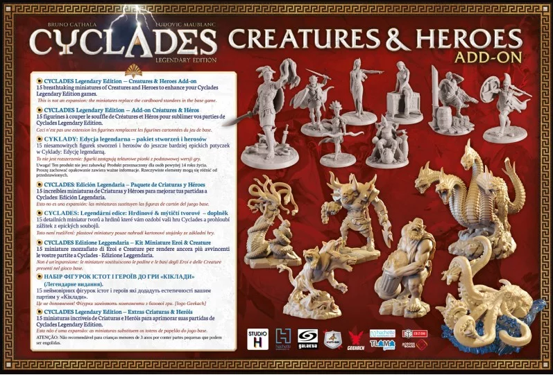Cyclades: Creatures and Heroes Add-On