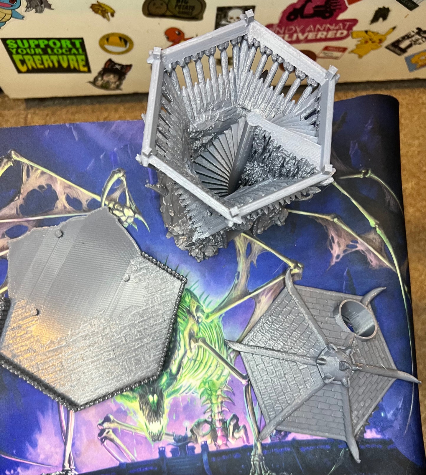 Fates End Barbarian Dice Tower - DnD, RPG, Call of Cthulhu, Dungeons and Dragons, Pathfinder, Table Top Gaming