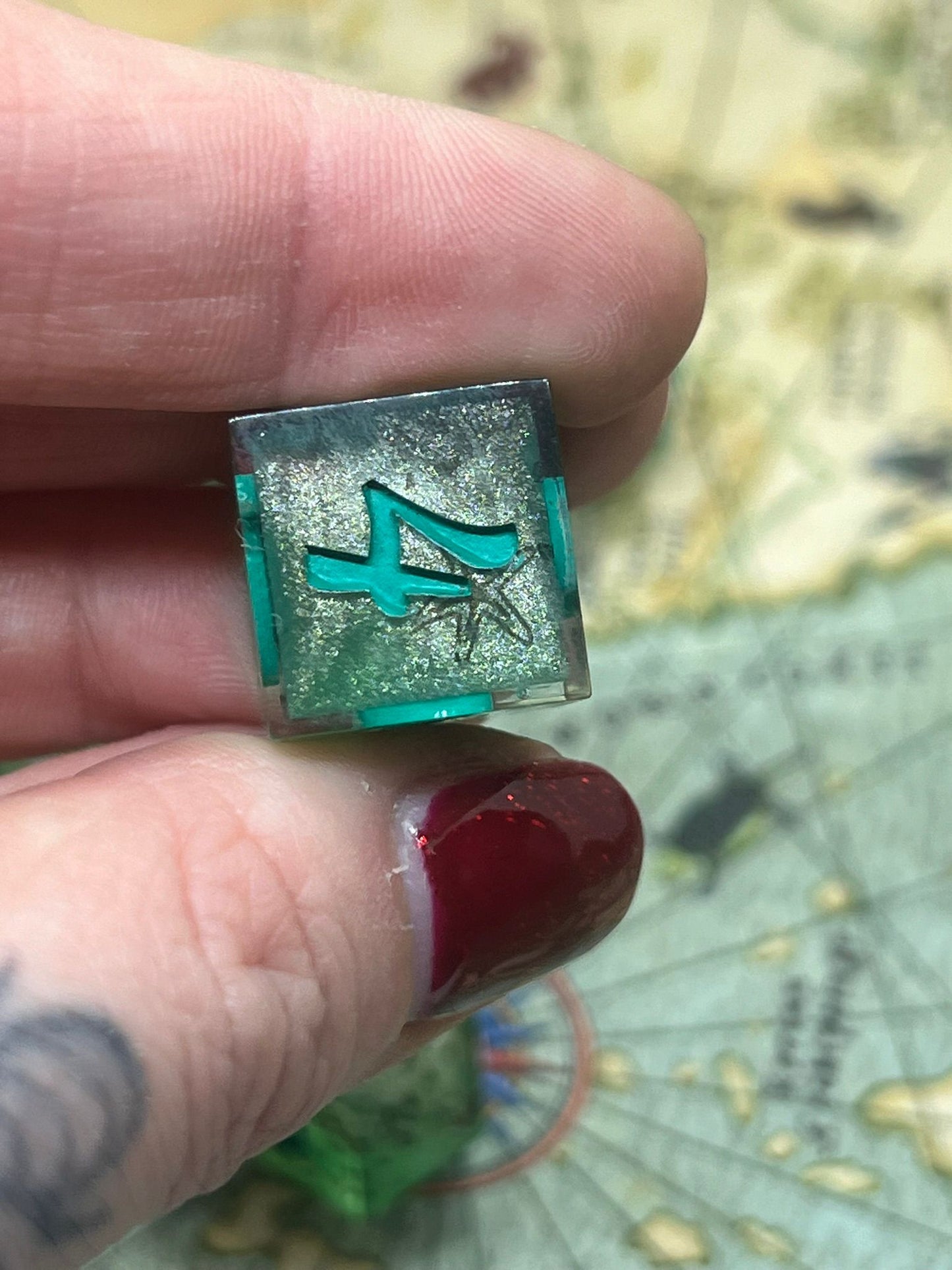 Merfok Handmade Sharp Edge Resin Dice Sets
