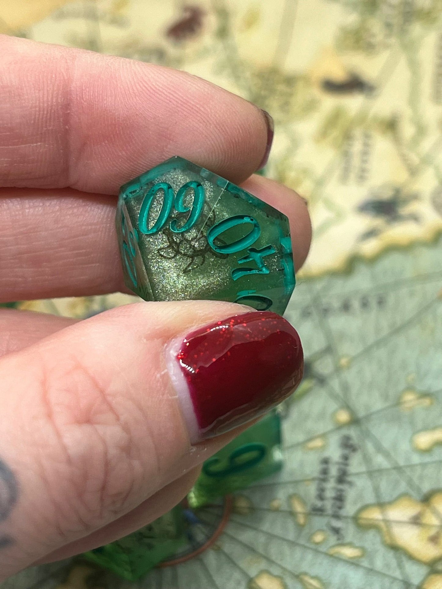 Merfok Handmade Sharp Edge Resin Dice Sets