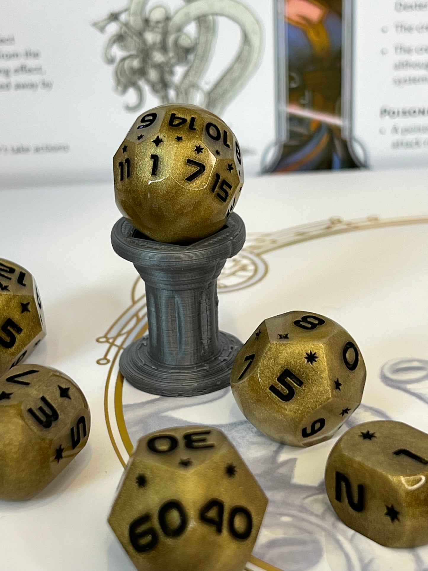 Dragon Horde Handmade Orb Resin Dice Set