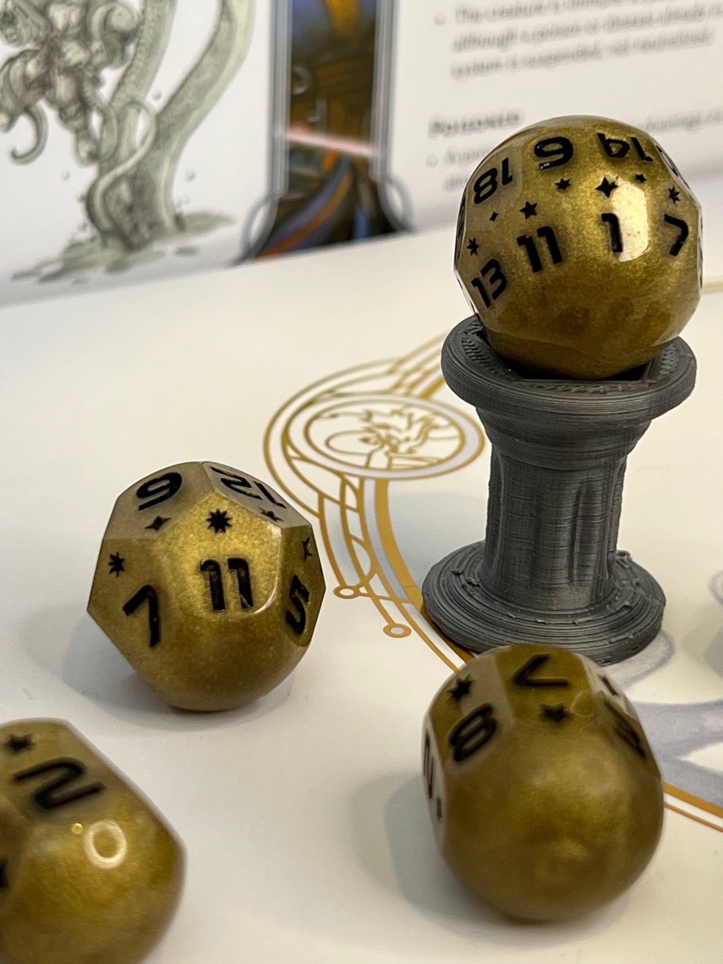 Dragon Horde Handmade Orb Resin Dice Set