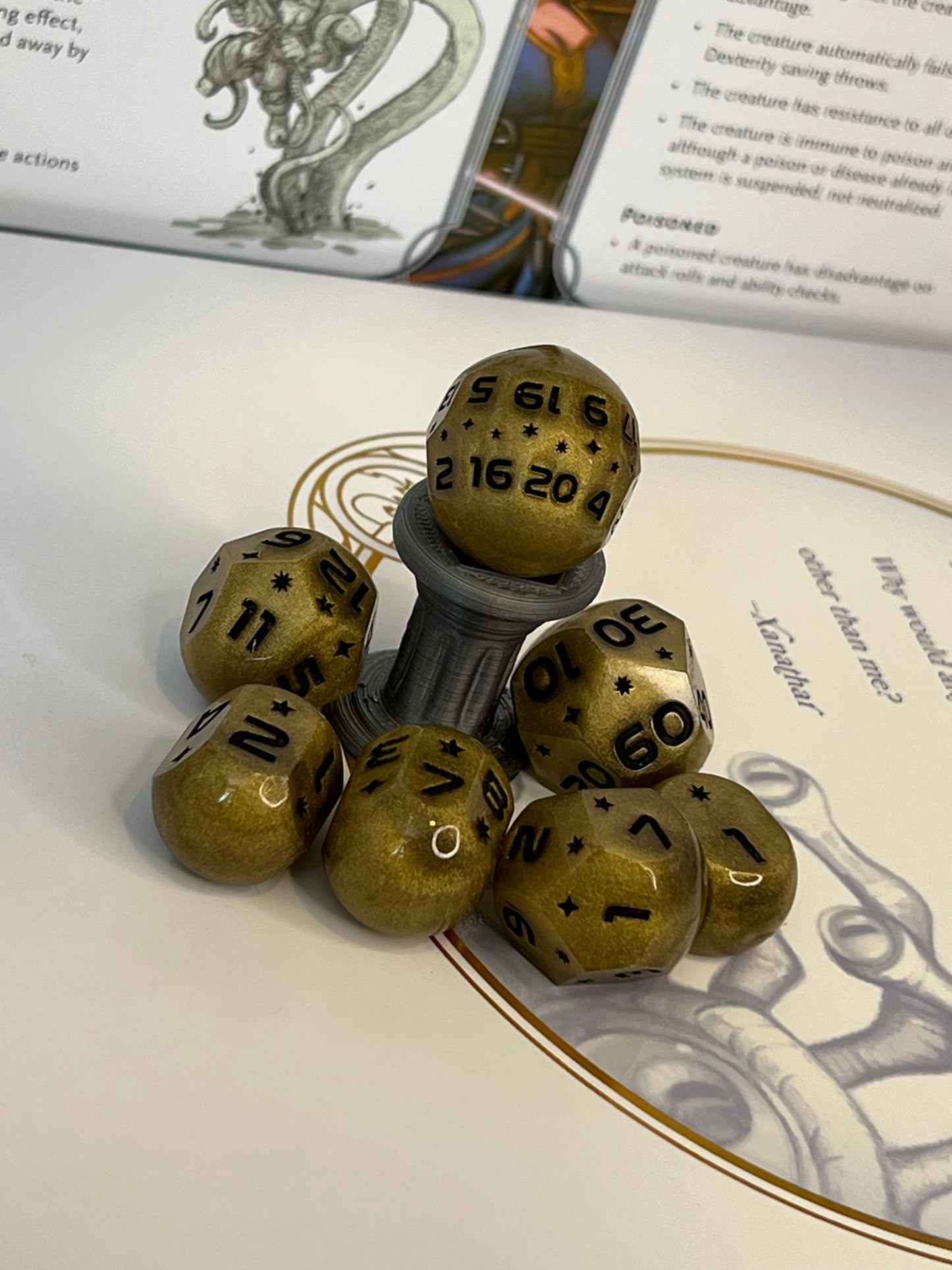 Dragon Horde Handmade Orb Resin Dice Set