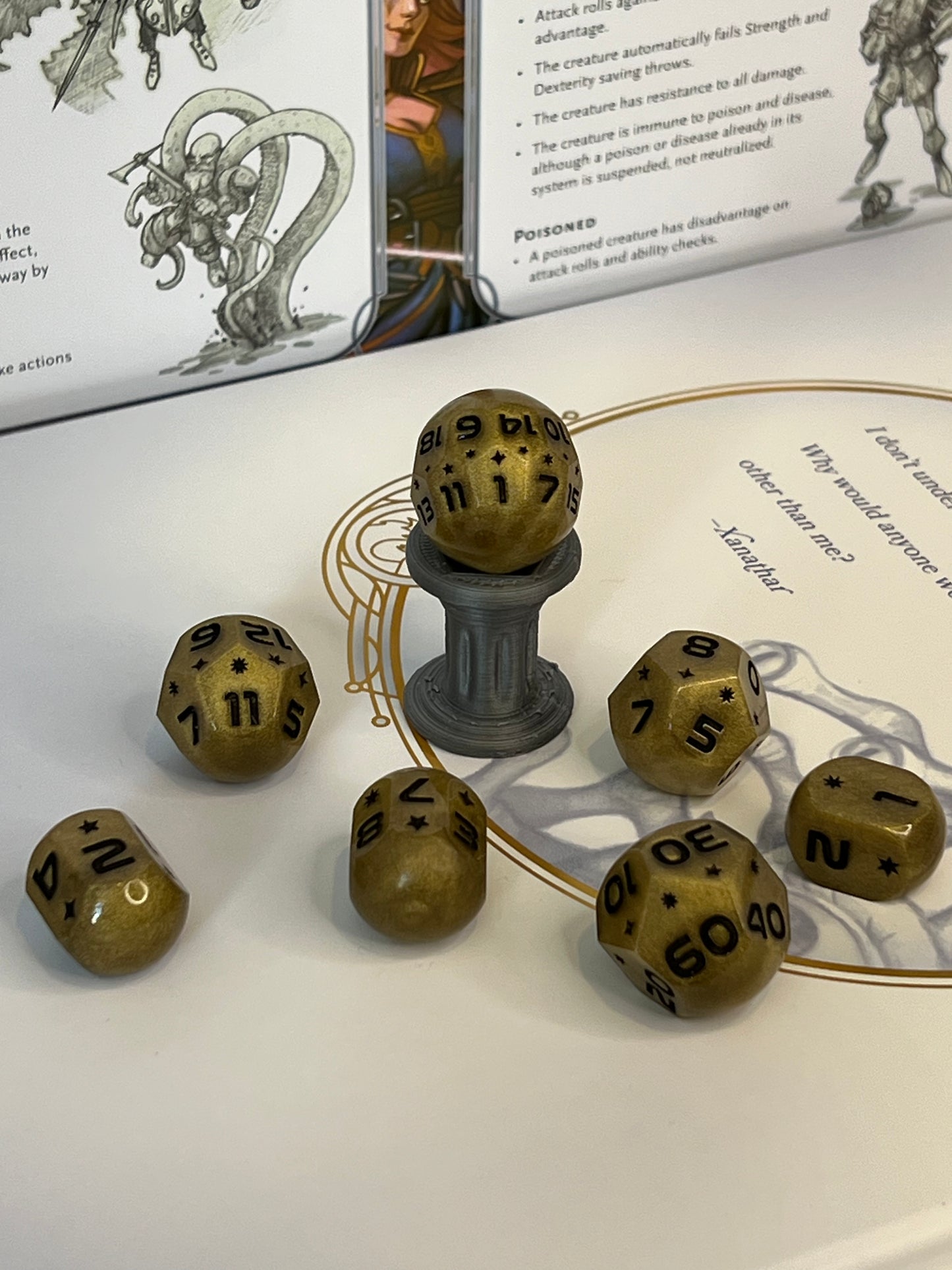Dragon Horde Handmade Orb Resin Dice Set