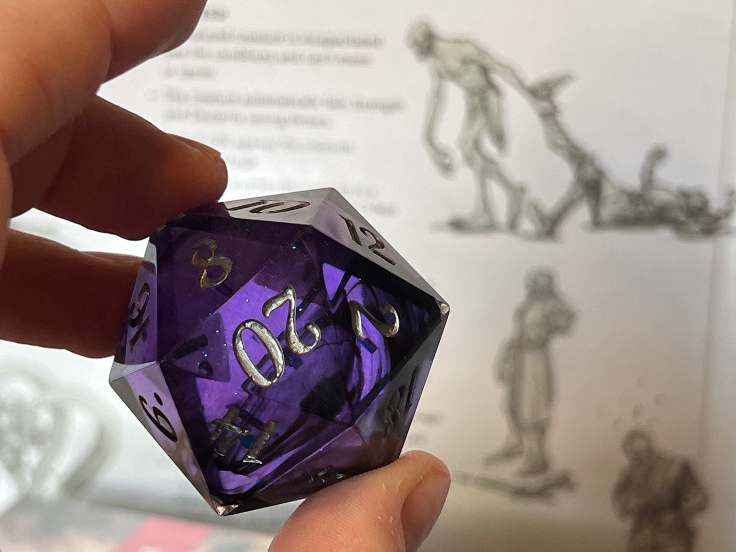 Dark tower inspired handmade 35MM chonk D20