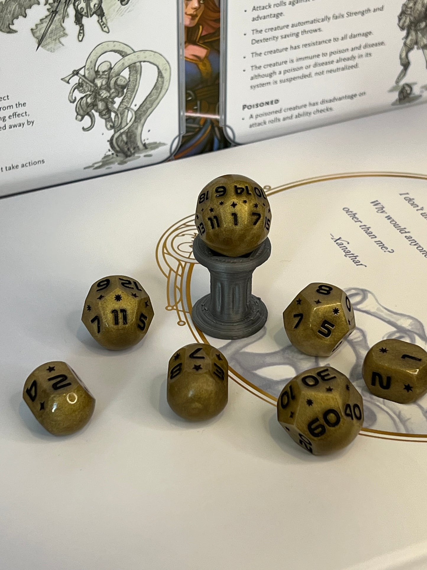Dragon Horde Handmade Orb Resin Dice Set