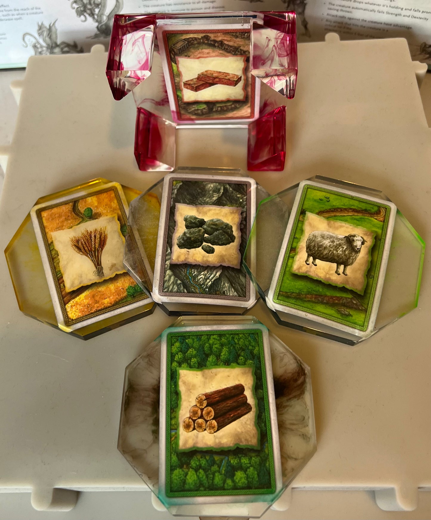 Settlers of catan coaster set