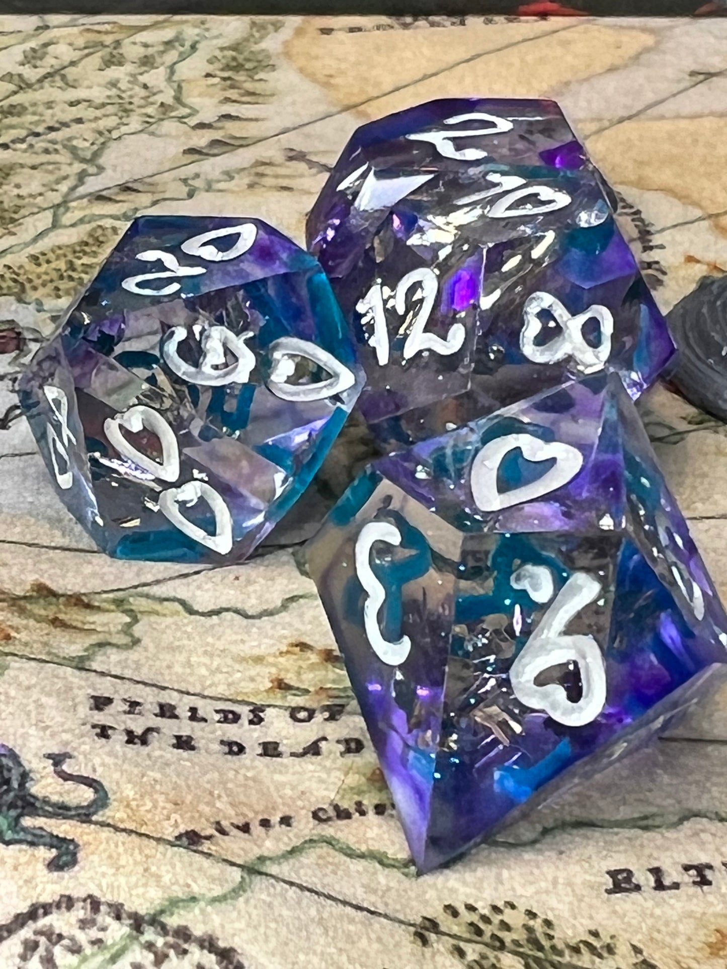 Botanical Handmade Resin Advantage Dice Set