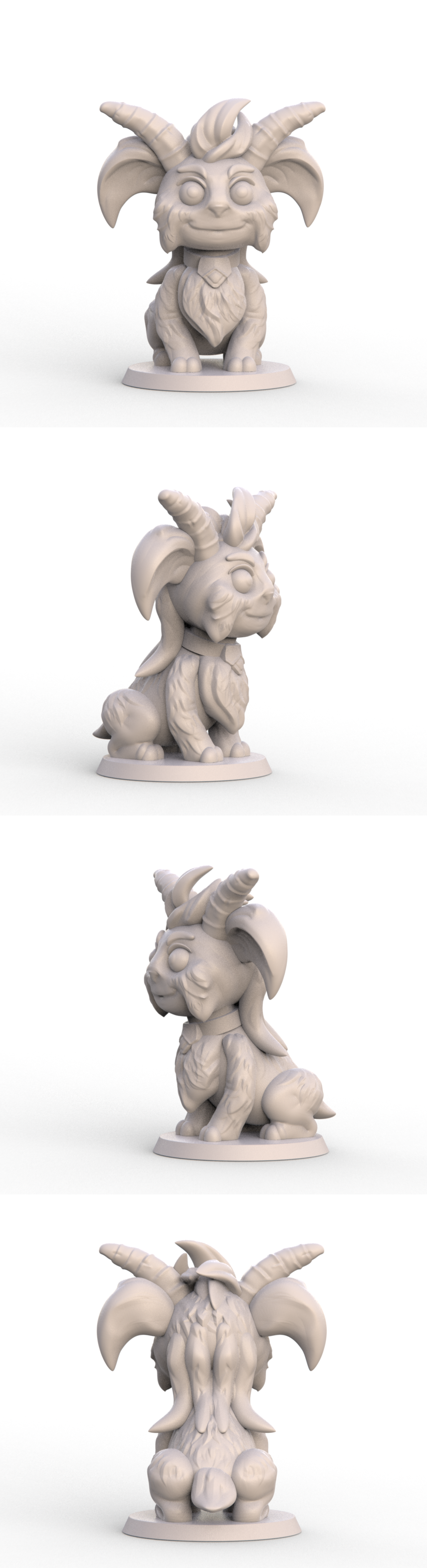 Dragongoat Dragonimals Resin Minatare