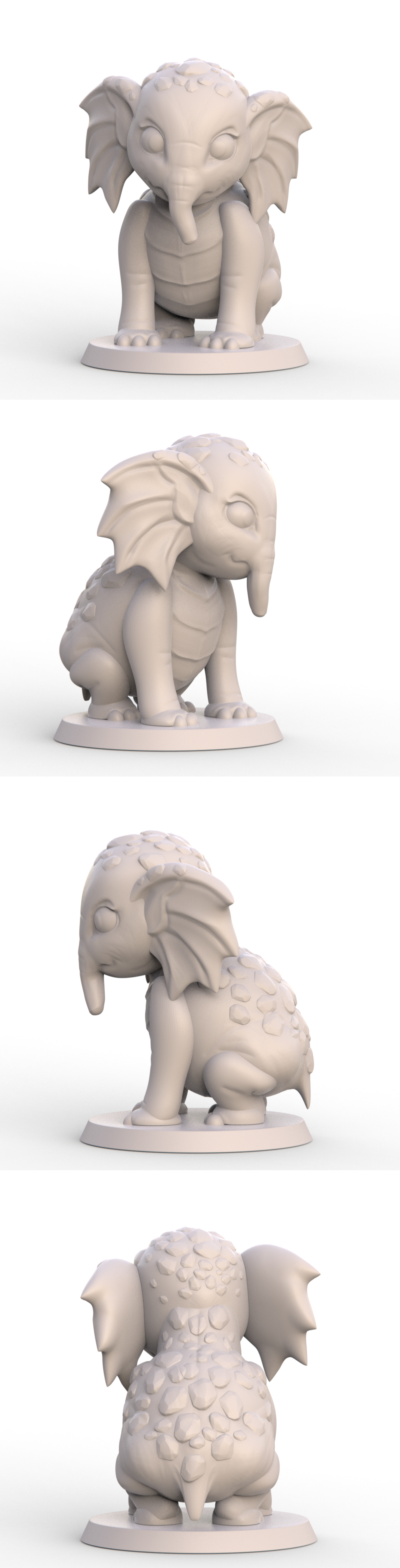 Dragonephant Dragonimals Resin Minatare