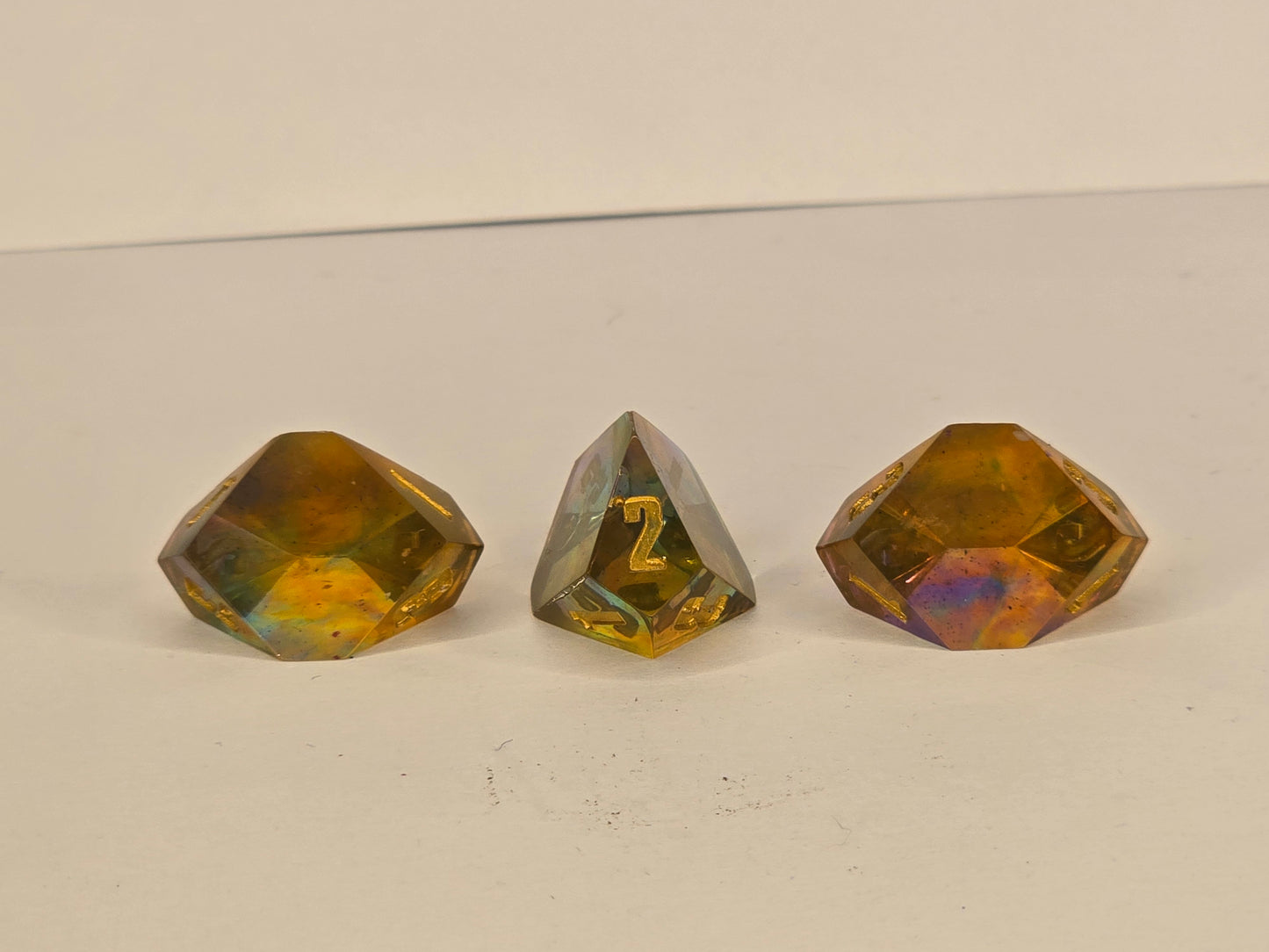 Stained glass handmade D3 set