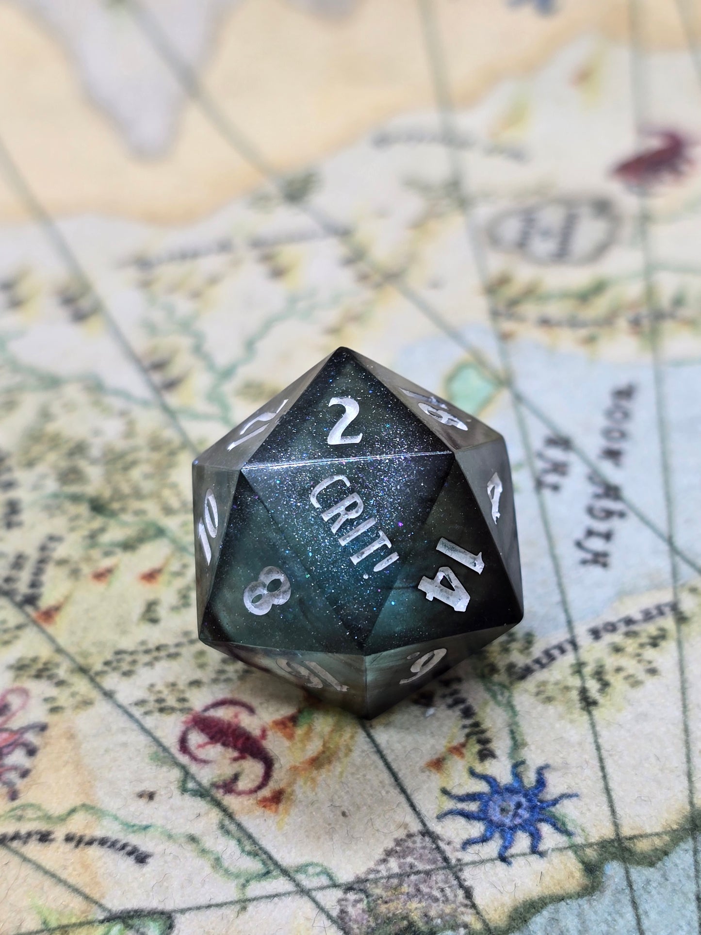 Crit! Shit. Handmade d20