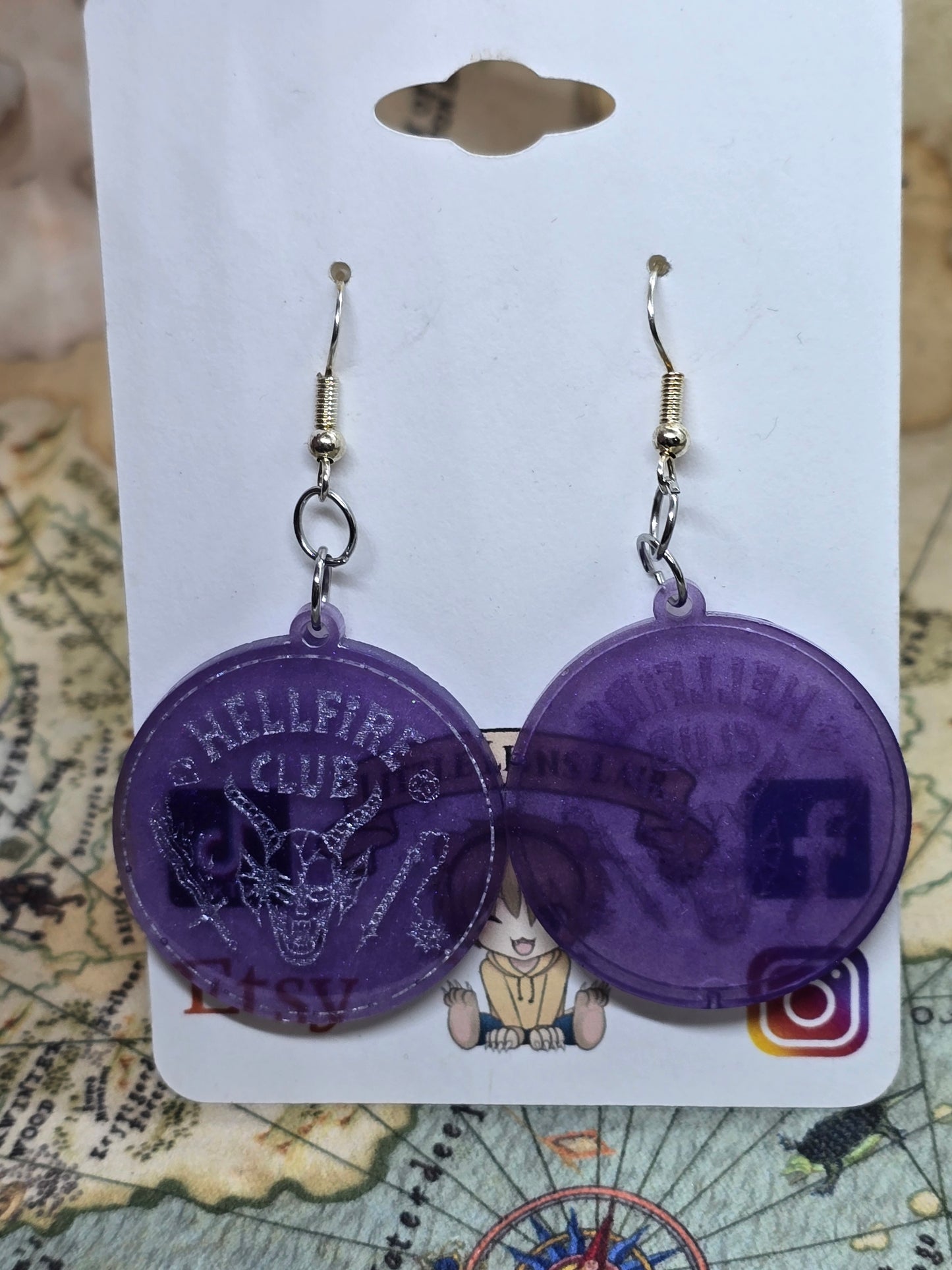 DnD club earrings