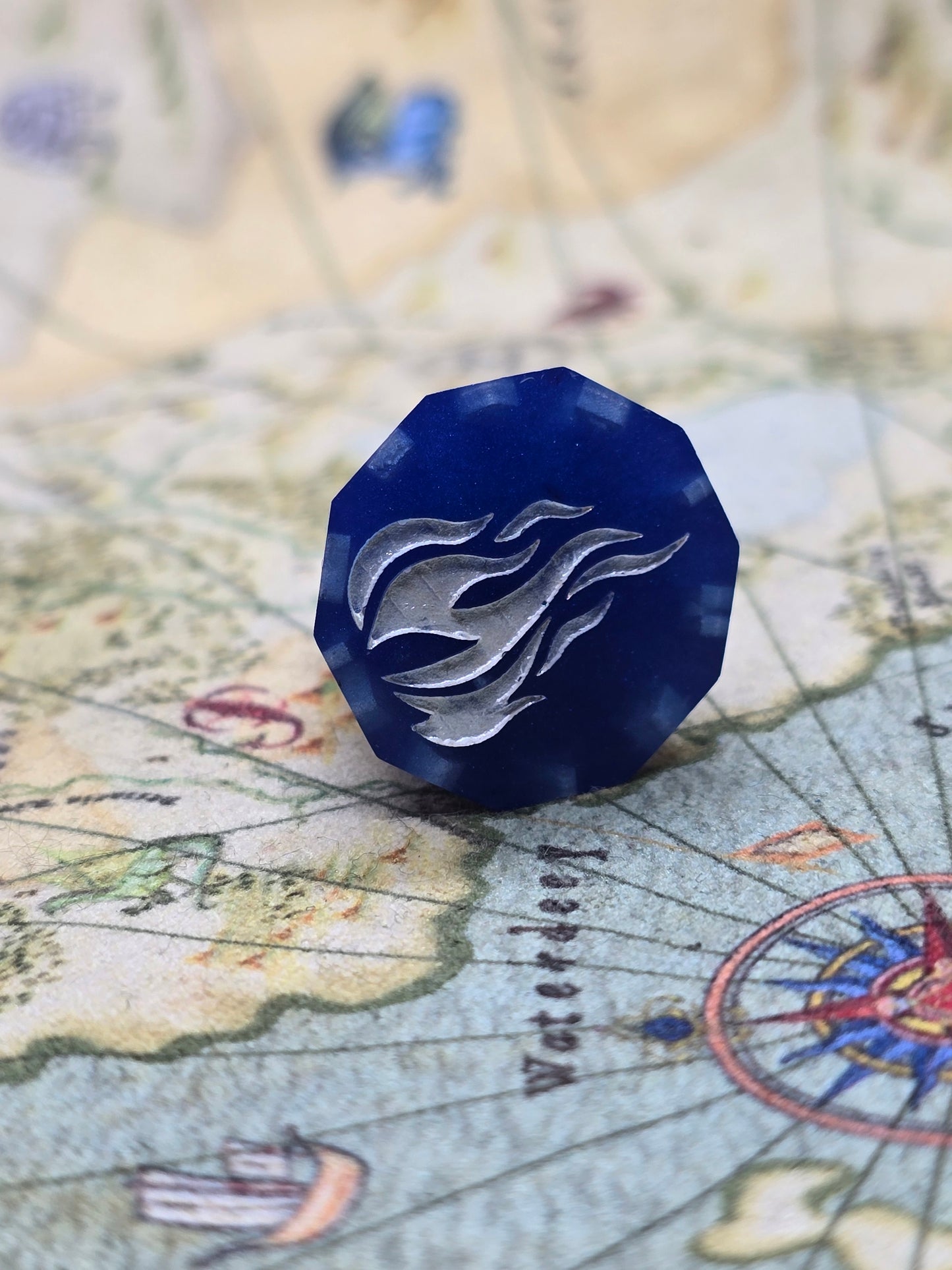 Firebolt D10 handmade dice