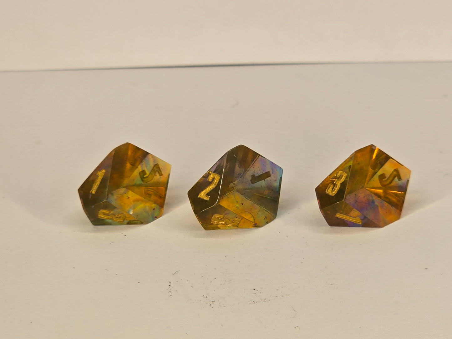 Stained glass handmade D3 set