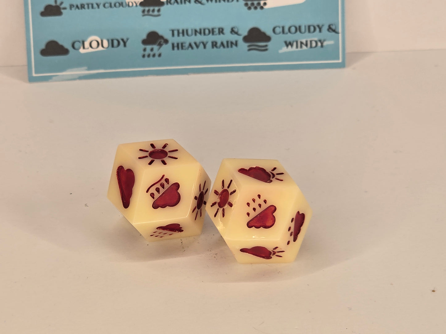 Bones? Handmade weather dice