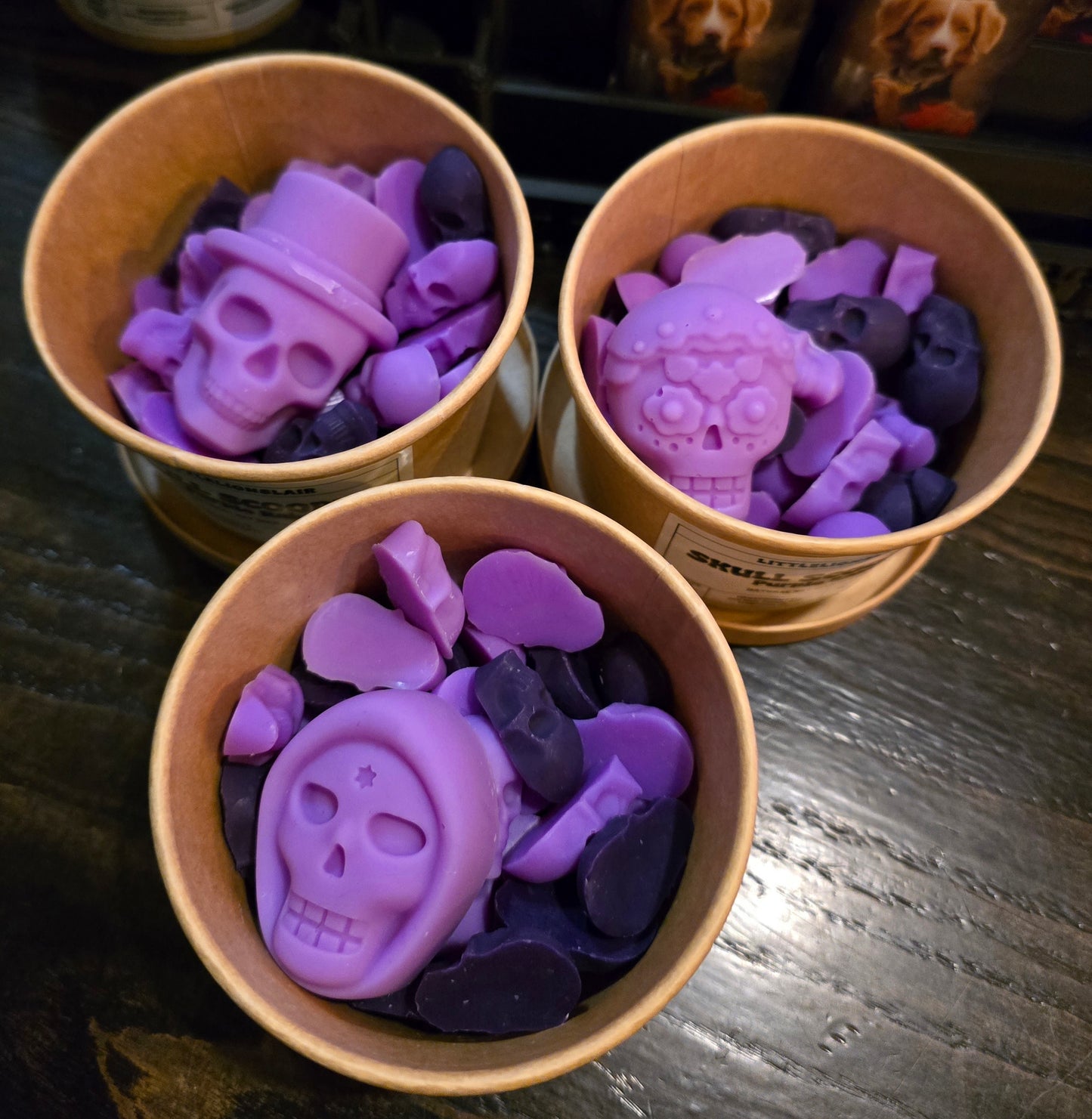 Purple Rain Skull Scoopie Wax Melt Pot