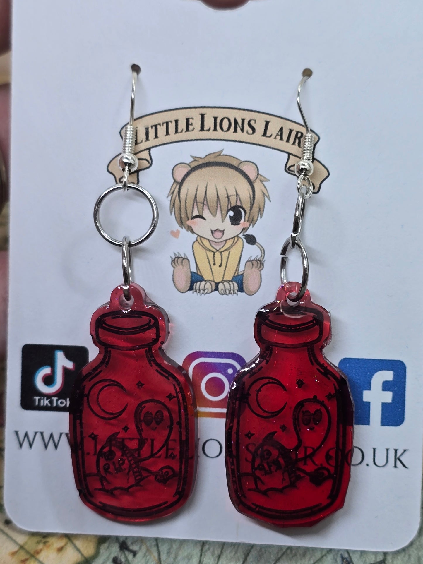 Ghost in the jar earrings