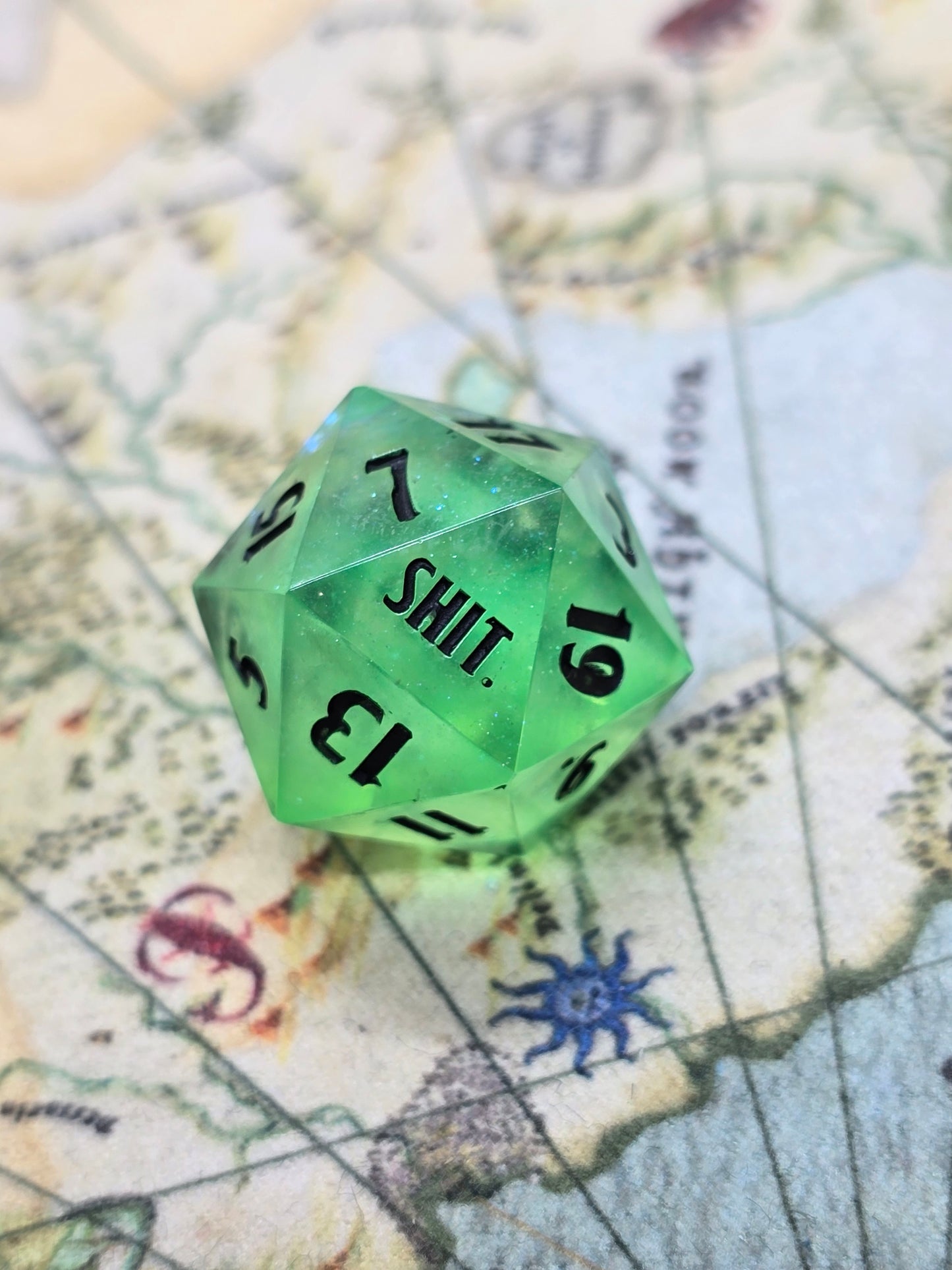 Crit! Shit. Handmade D20