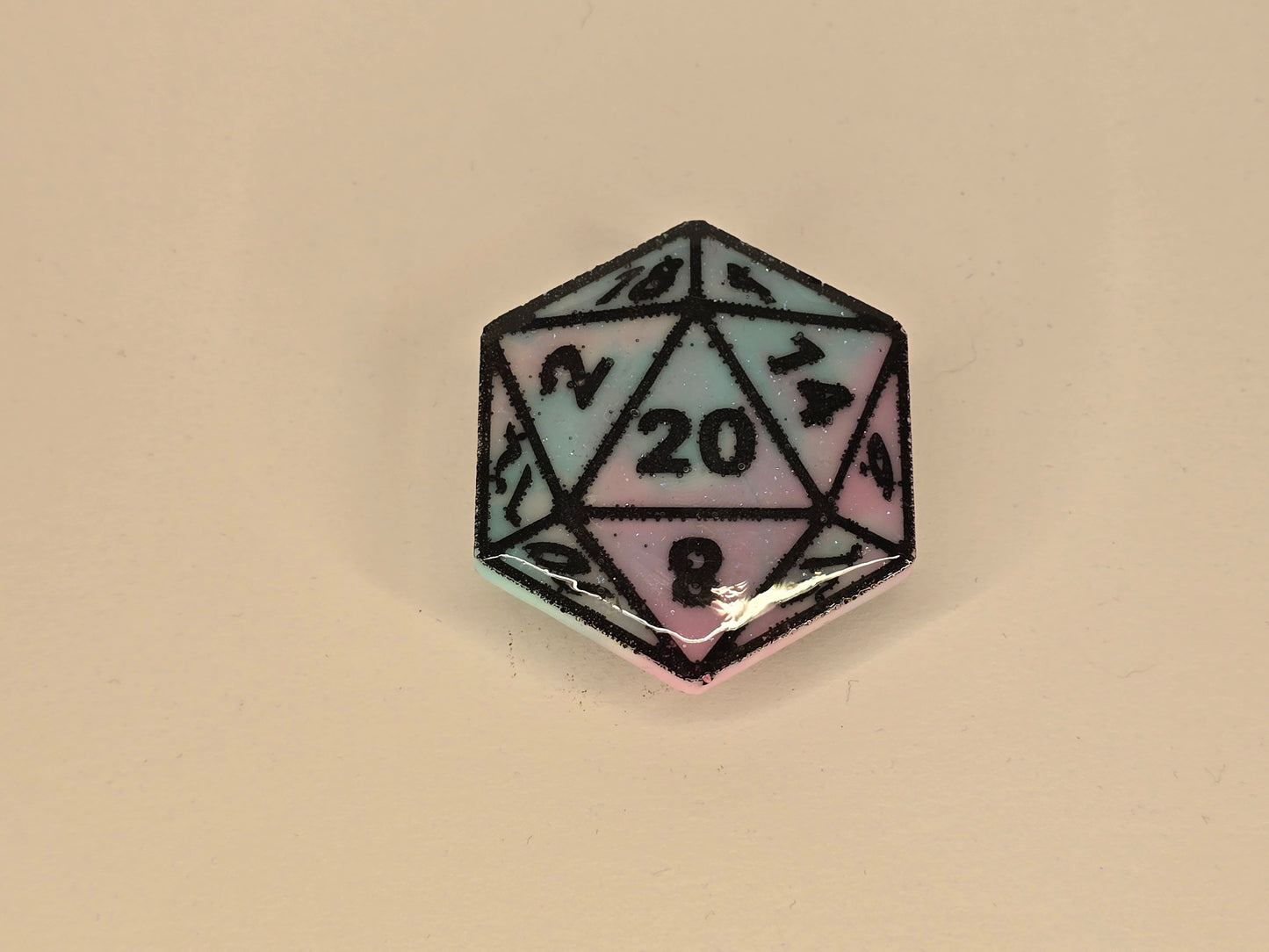 Cotton candy D20 phone grip