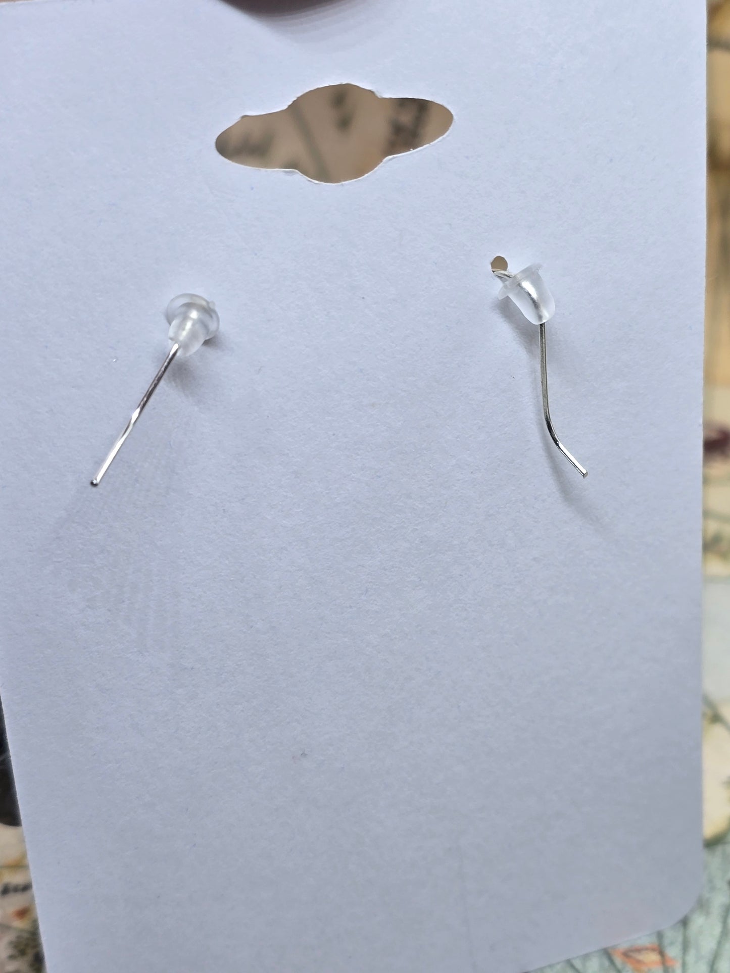 The Trip black and white earrings
