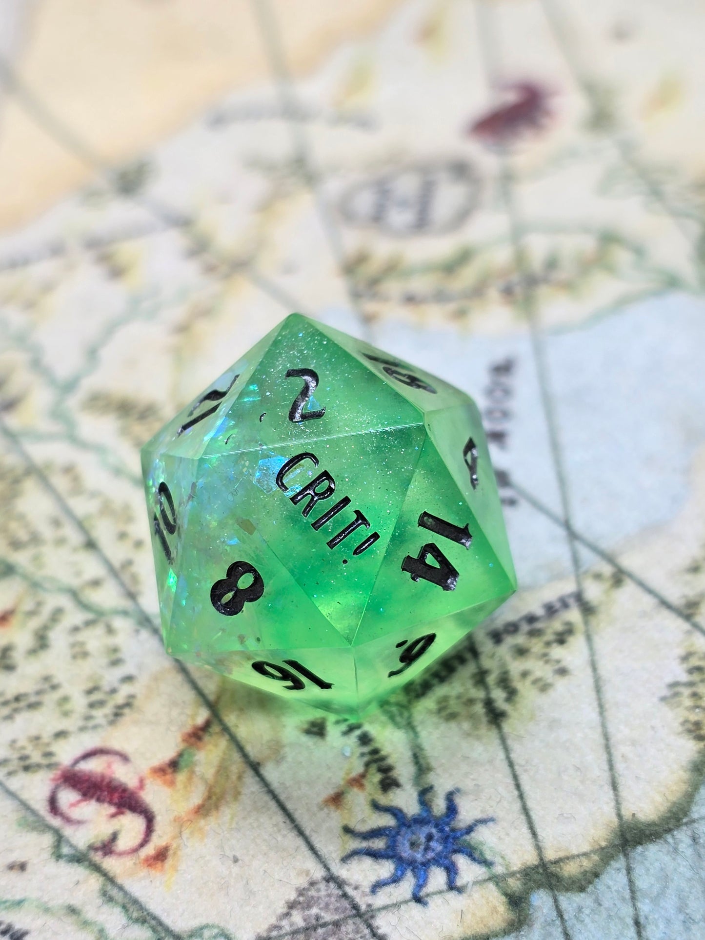 Crit! Shit. Handmade D20