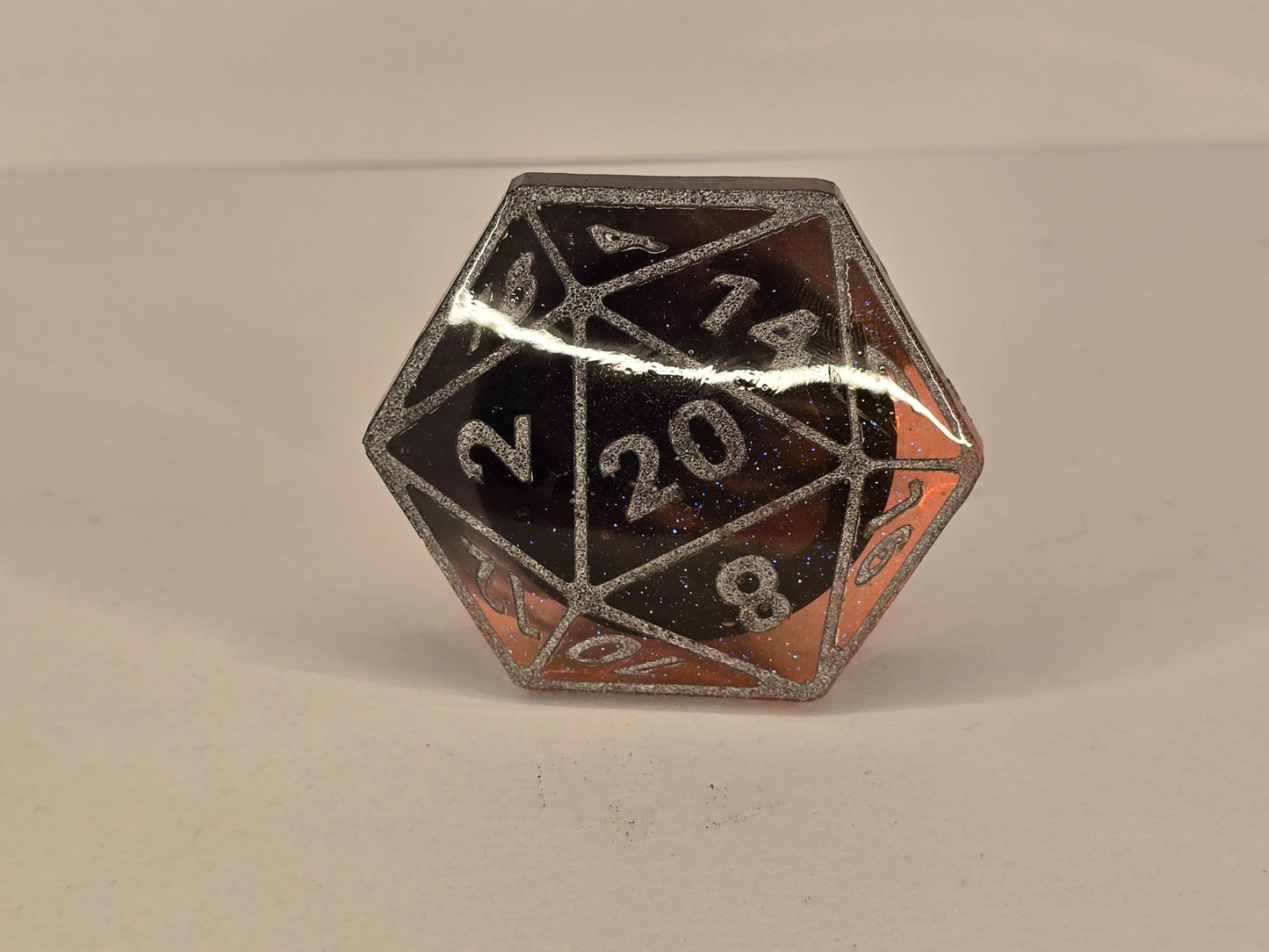 Pumpkin spice D20 phone grip