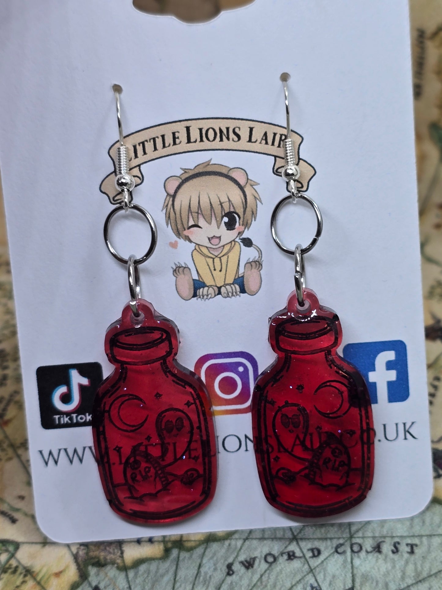 Ghost in the jar earrings