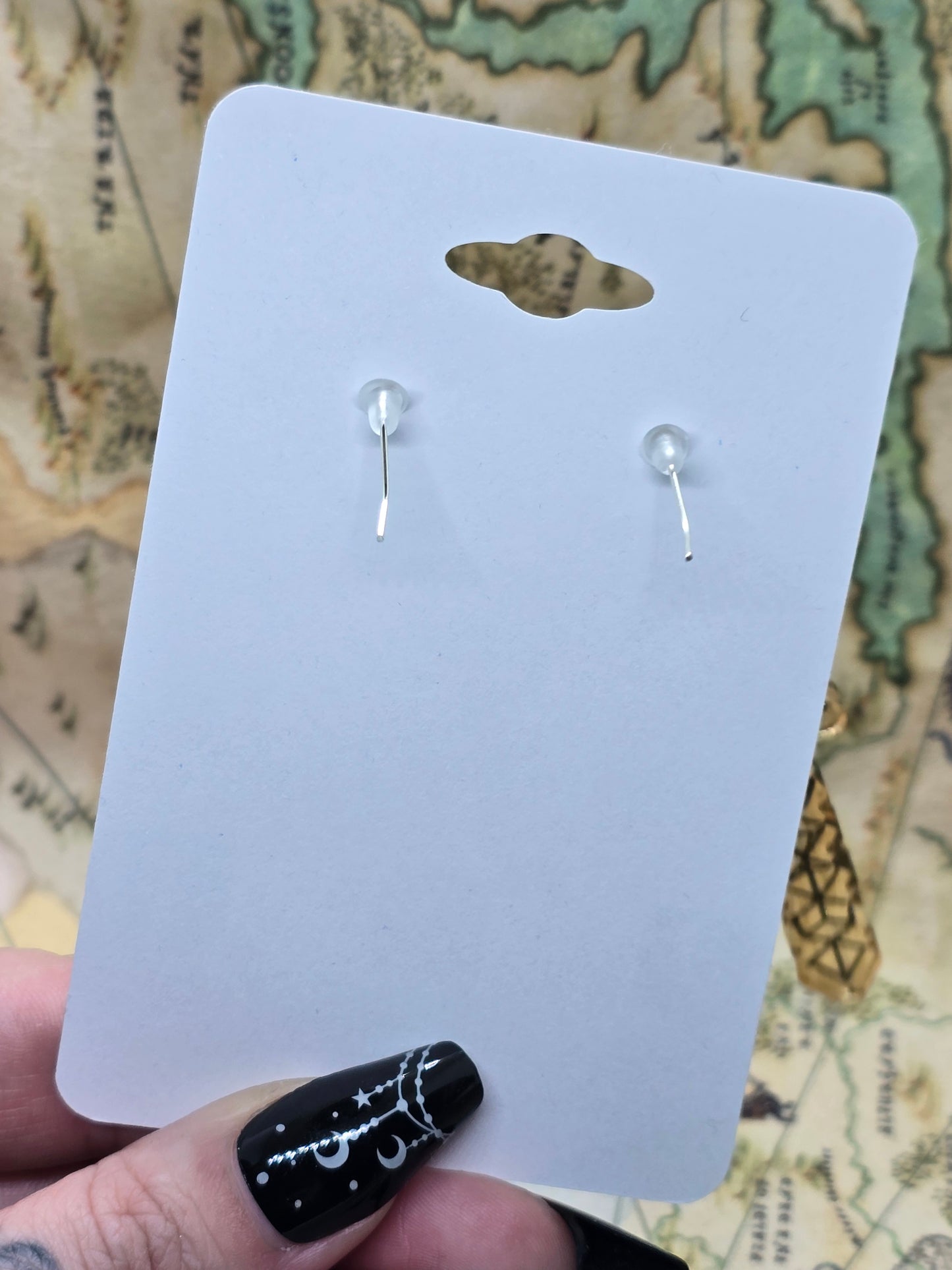 Dice sword earrings!