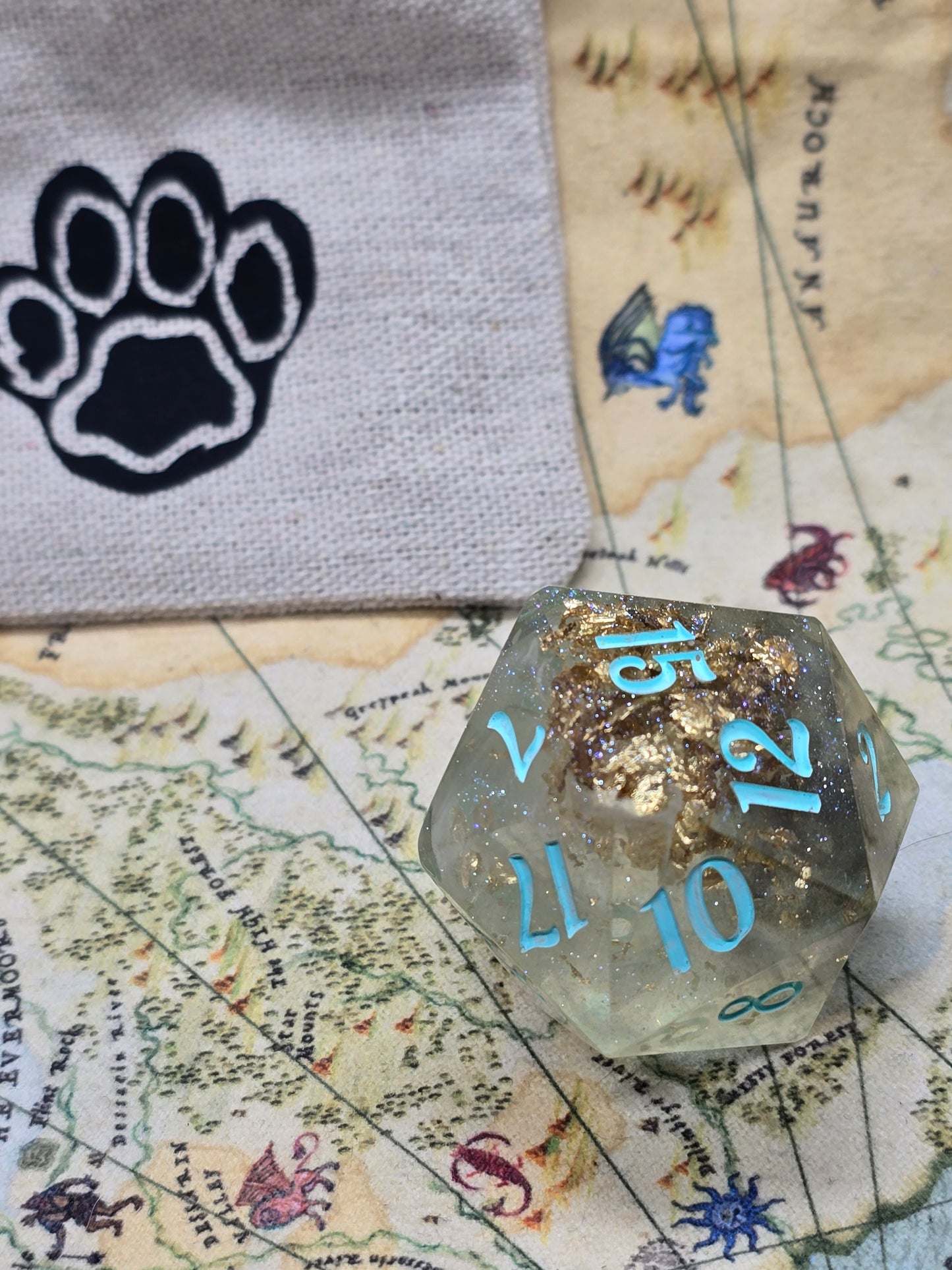 Stormy Treasure handmade 35mm D20