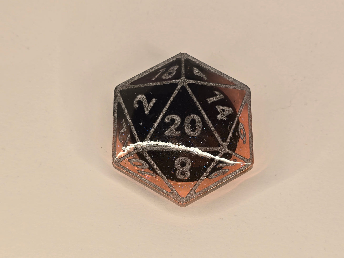 Pumpkin spice D20 phone grip