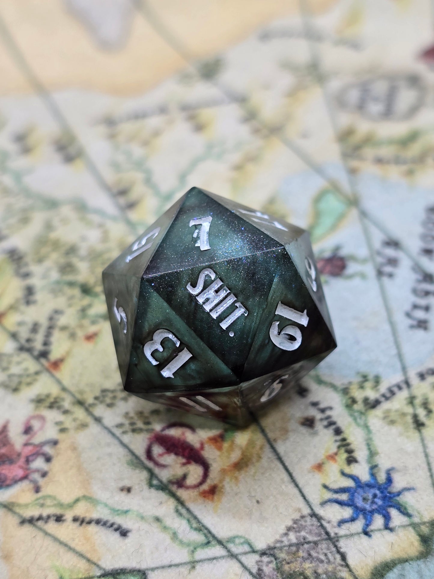Crit! Shit. Handmade d20