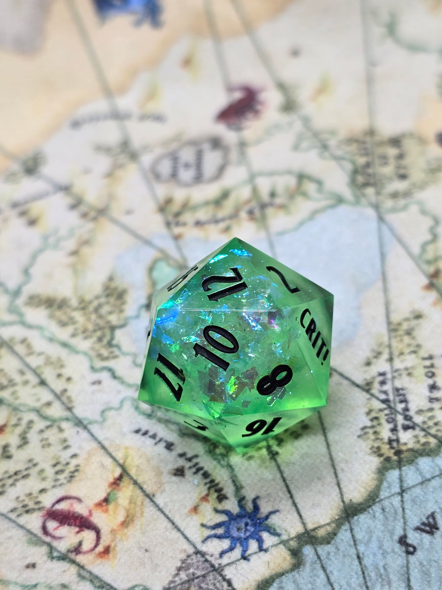 Crit! Shit. Handmade D20