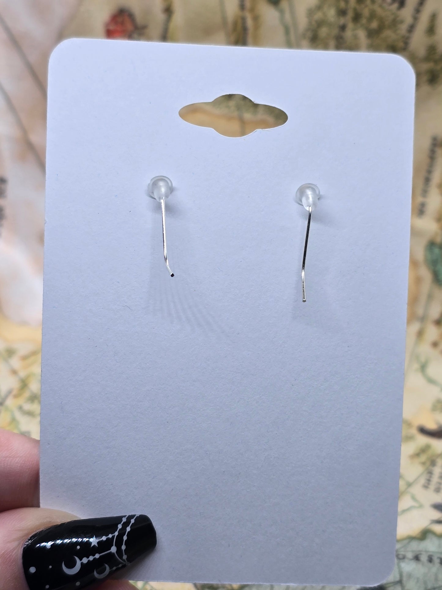 Tiedye mushroom earrings
